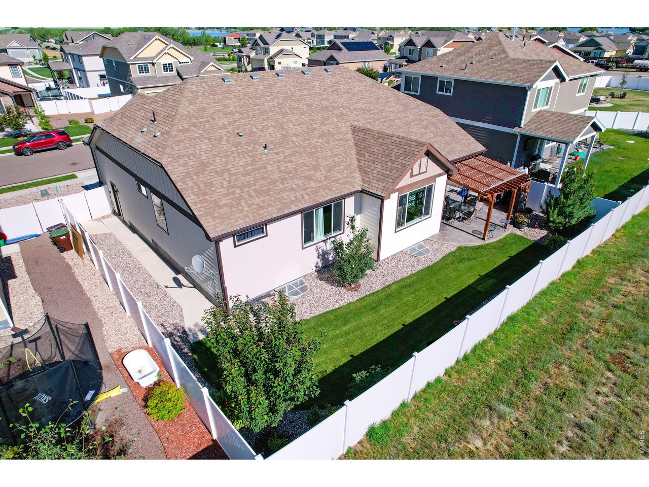 Overhead View of the Backyard