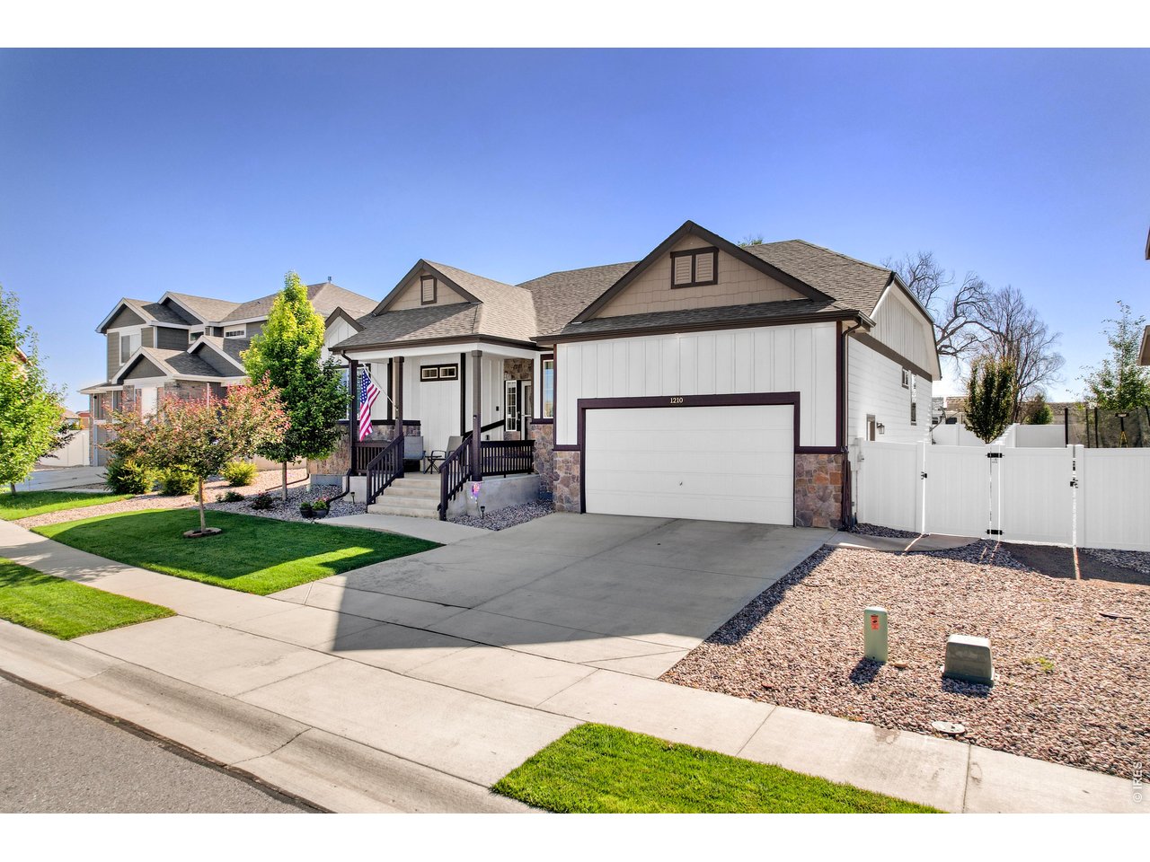 Seller had extended Concrete Sidewalk added on the South Side of the home, or easy entrance and hidden trash storage
