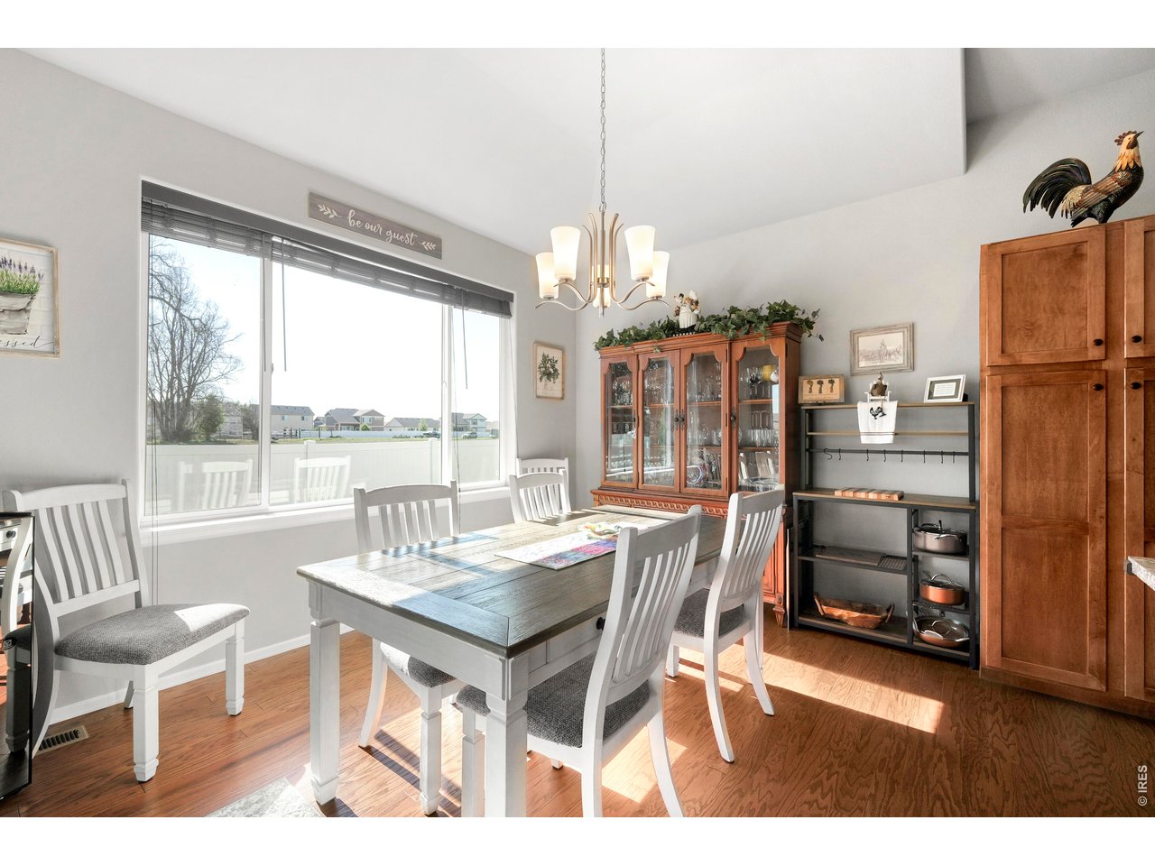 Oversized Windows and plenty of room for a Side Board or Buffet