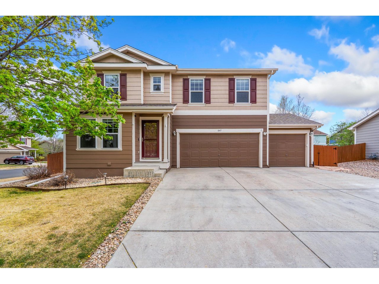 Stately two story with a 3 car garage