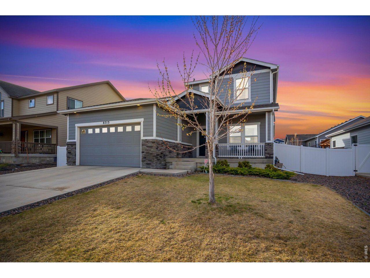 Oversized 2-car garage with extra room for storage, 220V outlet in garage for EV charging or camper use