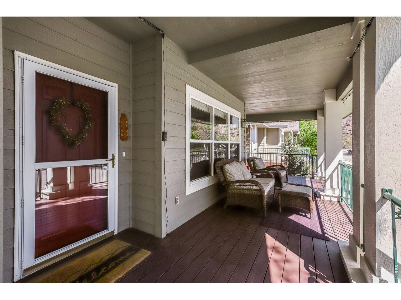 Covered wrap around deck