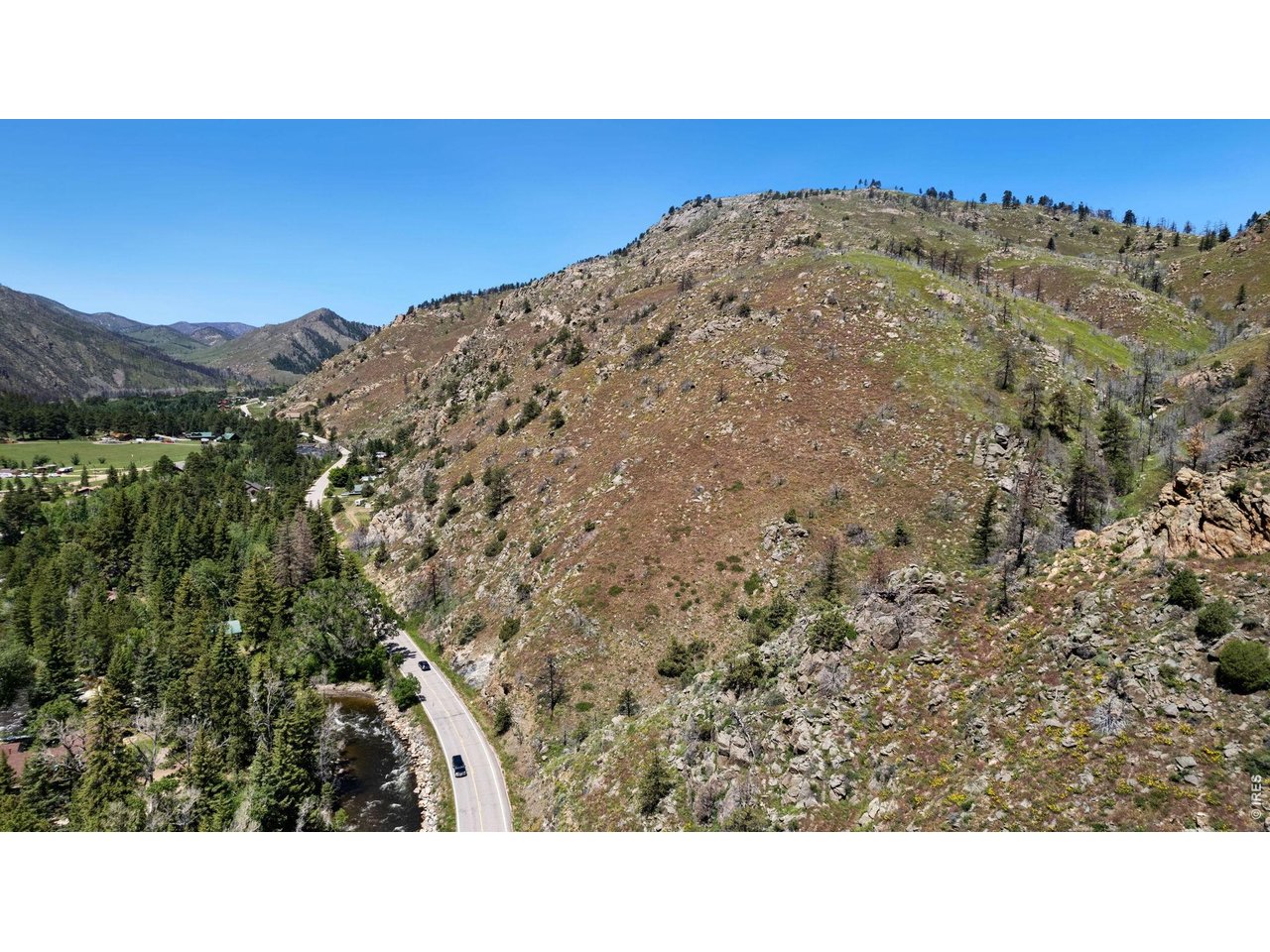 Aerial looking west.