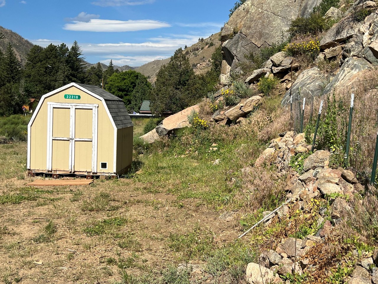 Storage shed on the property.