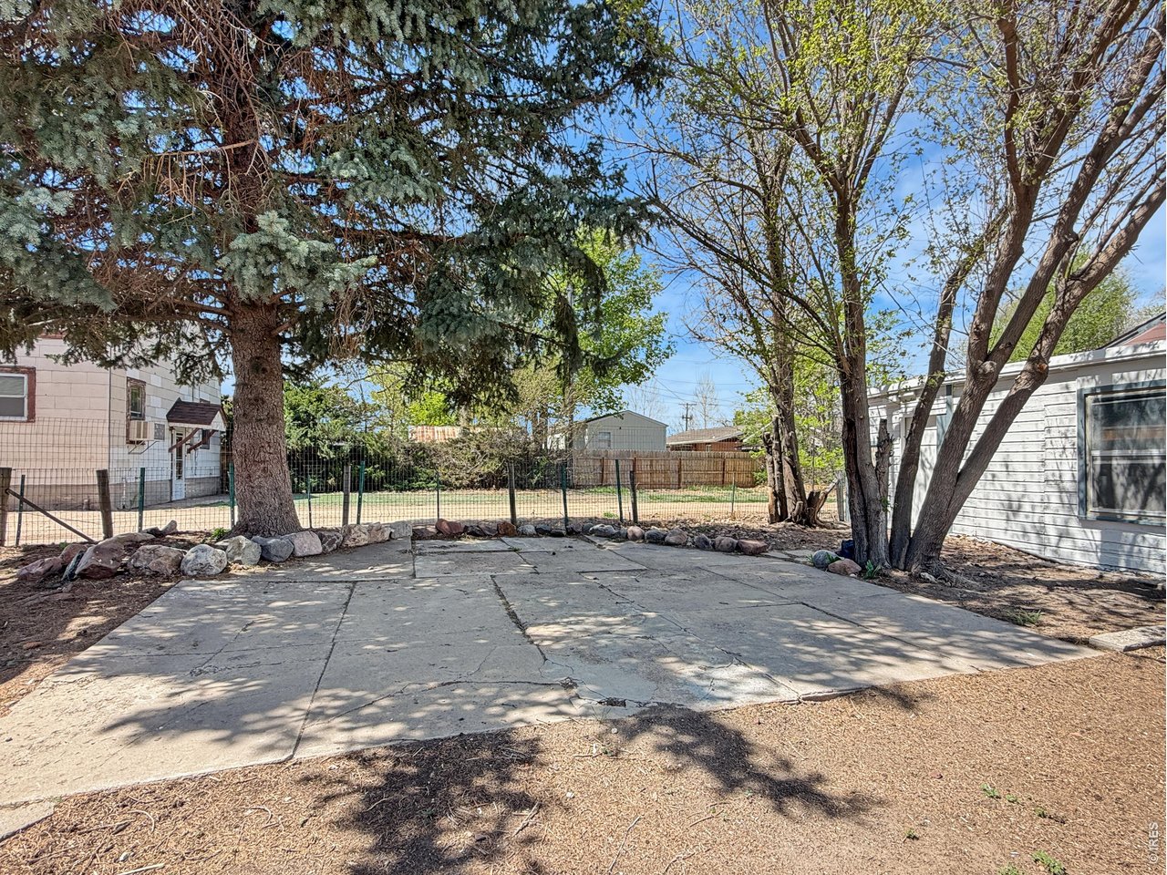 Back patio area