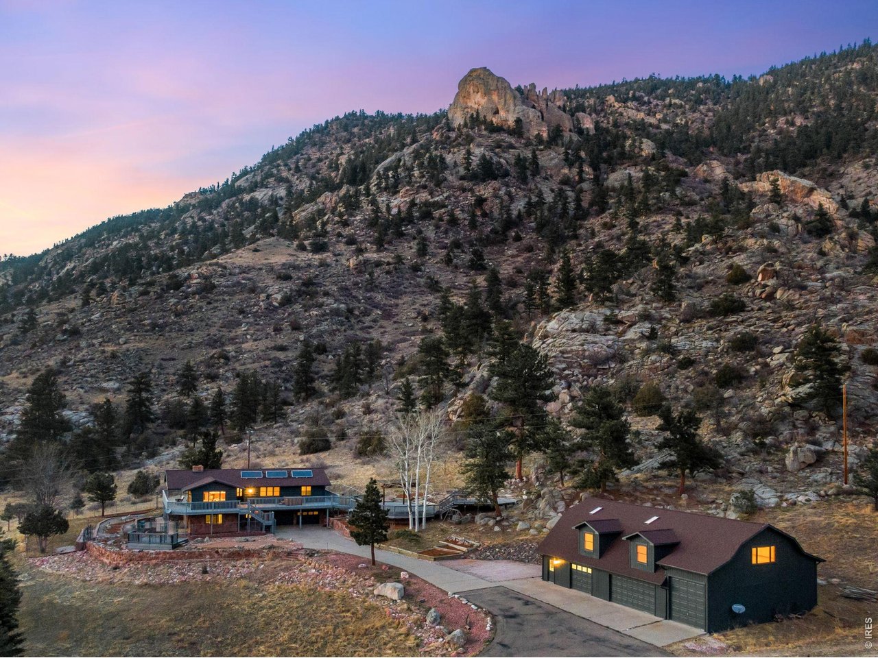 Location Location Location! Situated between Estes Park and Loveland, this is your ideal mountain home. Only 20 minutes to Loveland with a paved driveway all the way up to home! Easy year round access and low maintenance.
