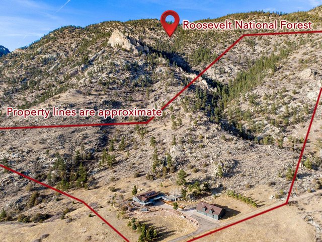 Property Photo 5 Bordering hundreds of thousands of acres of Roosevelt National Forest, this property is the gateway to a vast amount of public land.