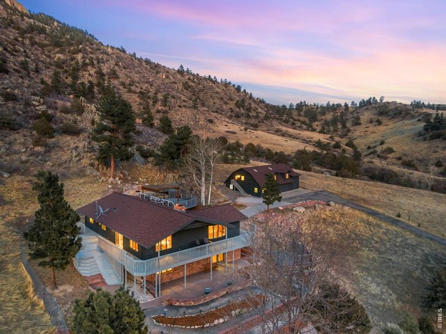 Property Photo 47 Ample wildlife frequent the property including mule deer & elk. A secluded, private paradise close to Loveland and Estes Park. Property has a 2,160 sq ft detached shop/outbuilding perfect for entertainment and storage for all the toys!