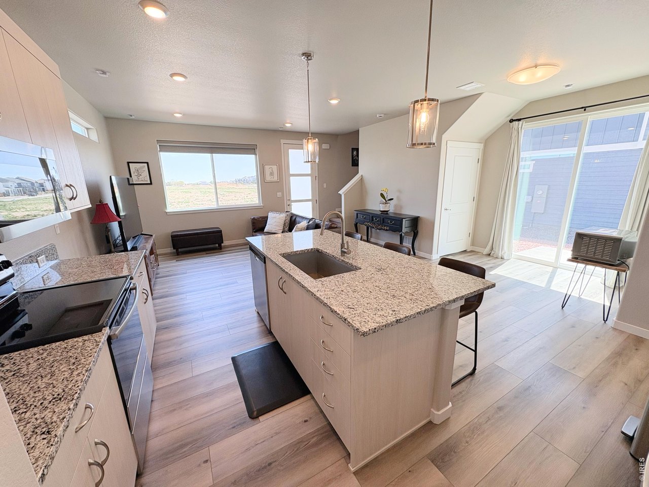 Open concept kitchen