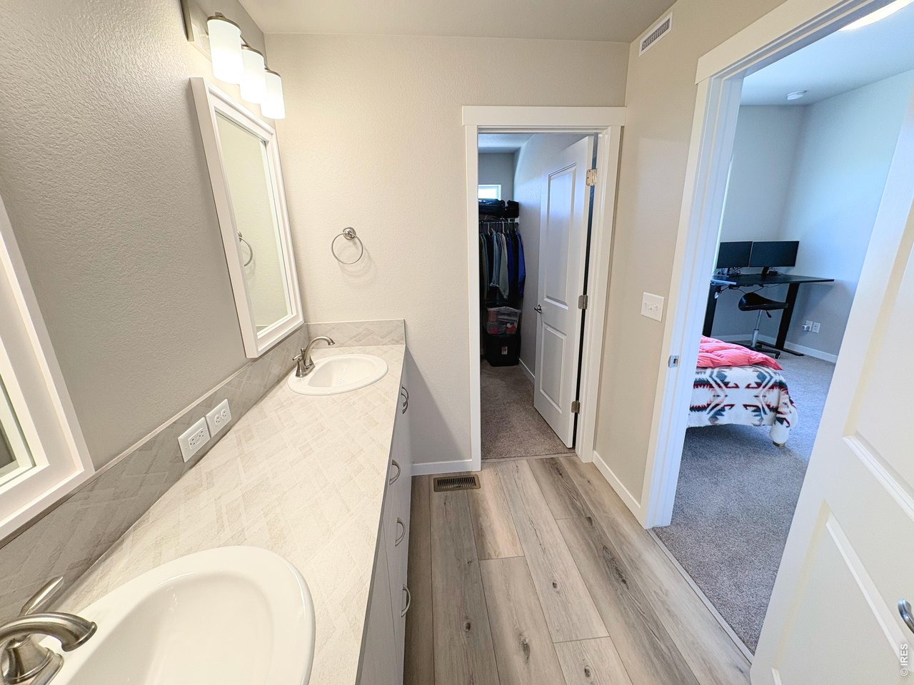Master bath with walk in closet.
