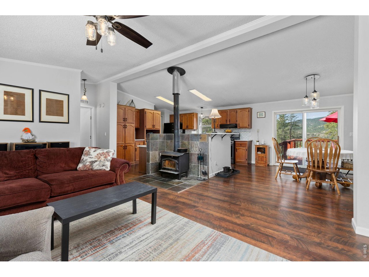 Bright open concept living.