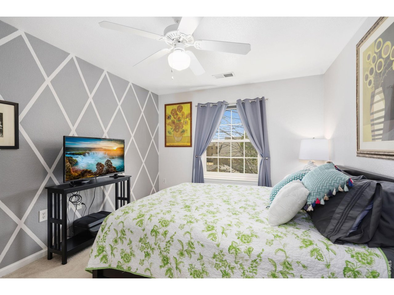 Spacious Primary bedroom with a walk-in closet and separate full bath. 