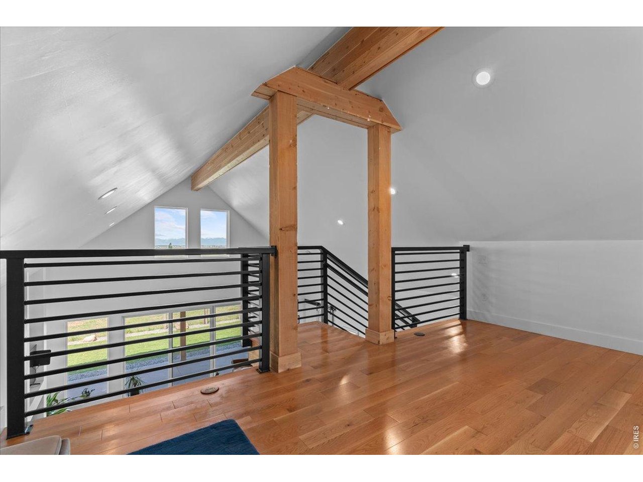 Loft with vaulted ceiling