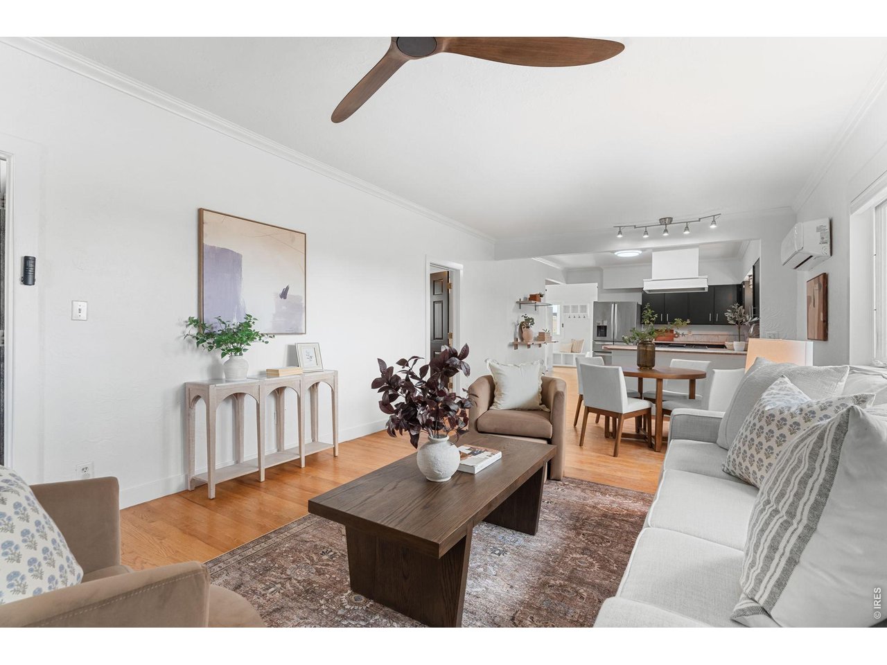 Home is cooled with a mini split system and ceiling fans