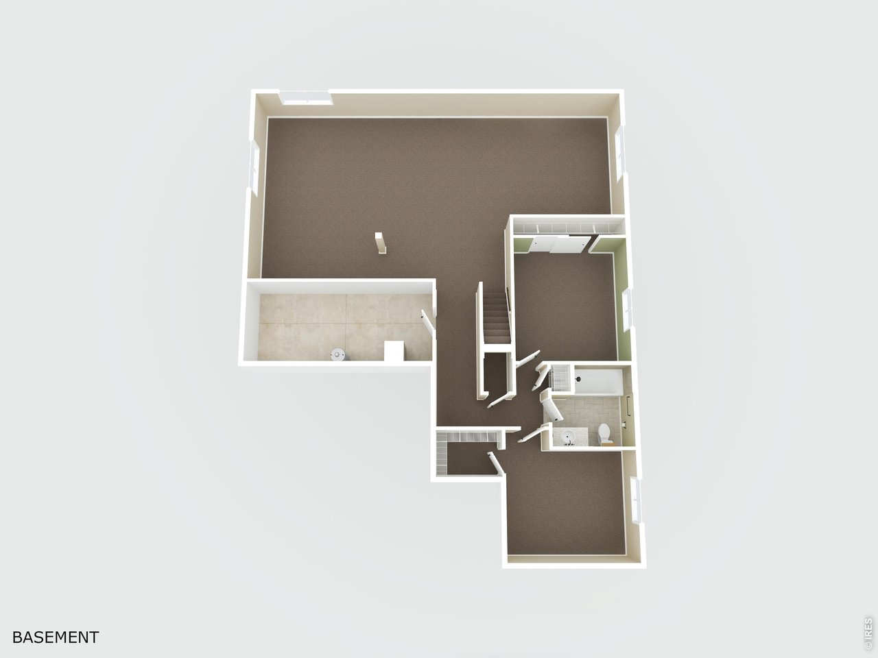 Basement Level 3D Floorplan