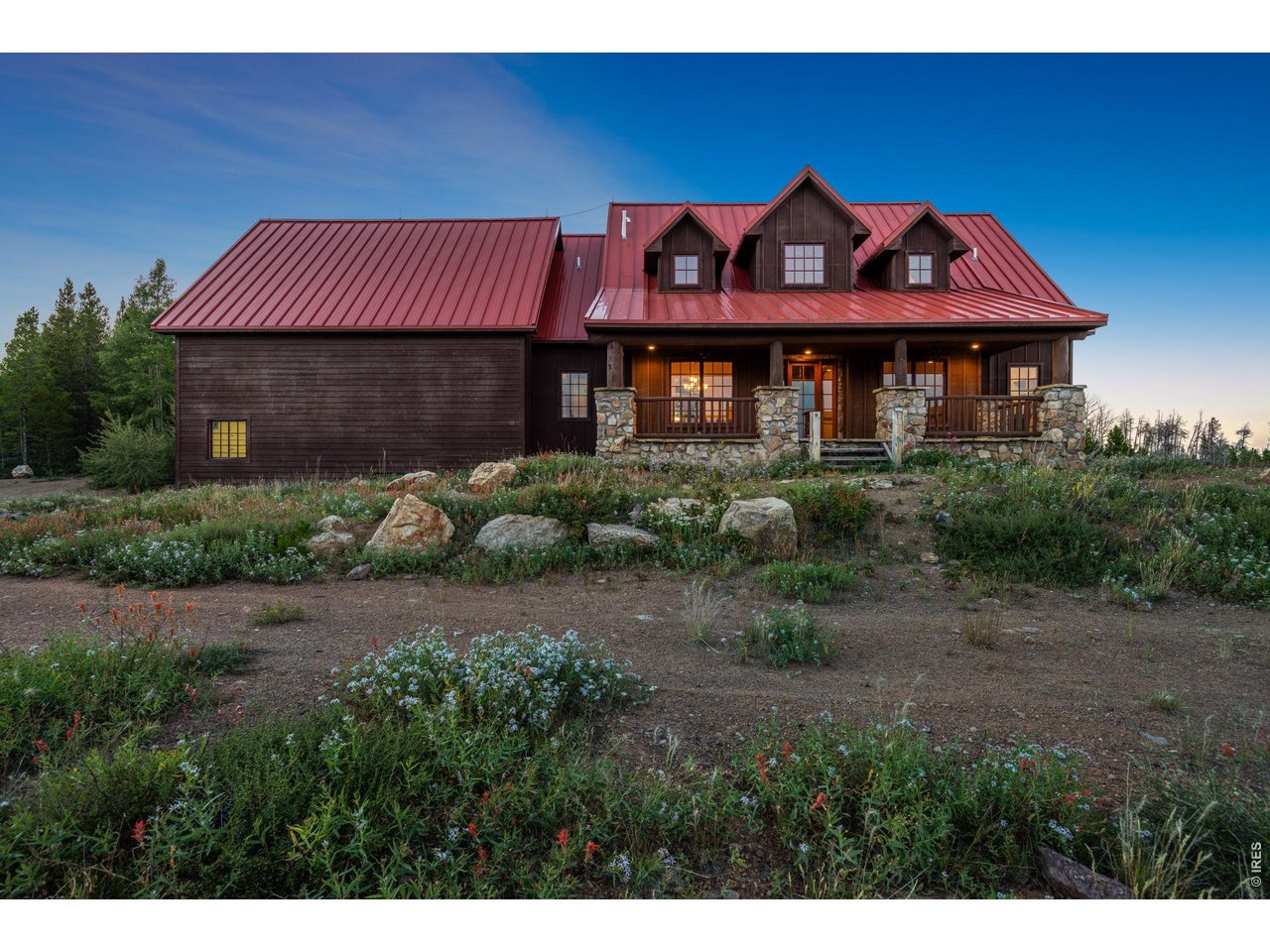 Full view of the front of the cabin