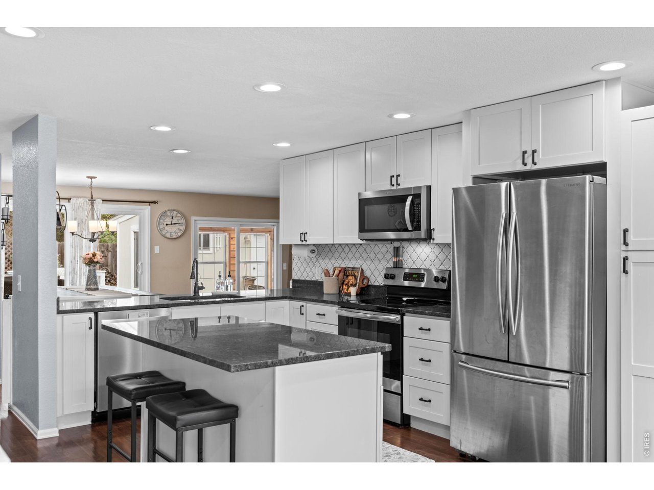 Beautifully updated kitchen shines with modern finishes