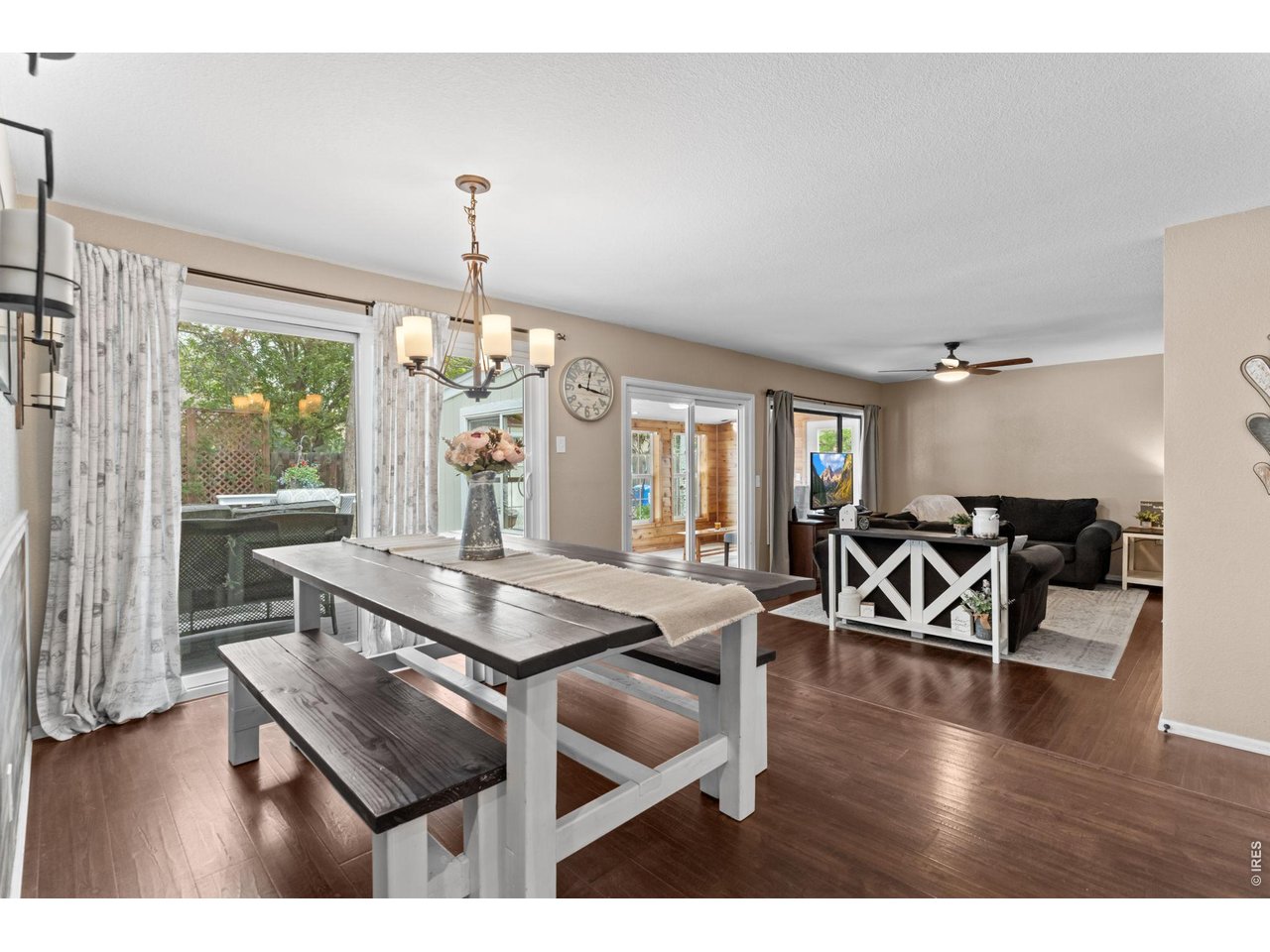 Multiple living spaces in this home