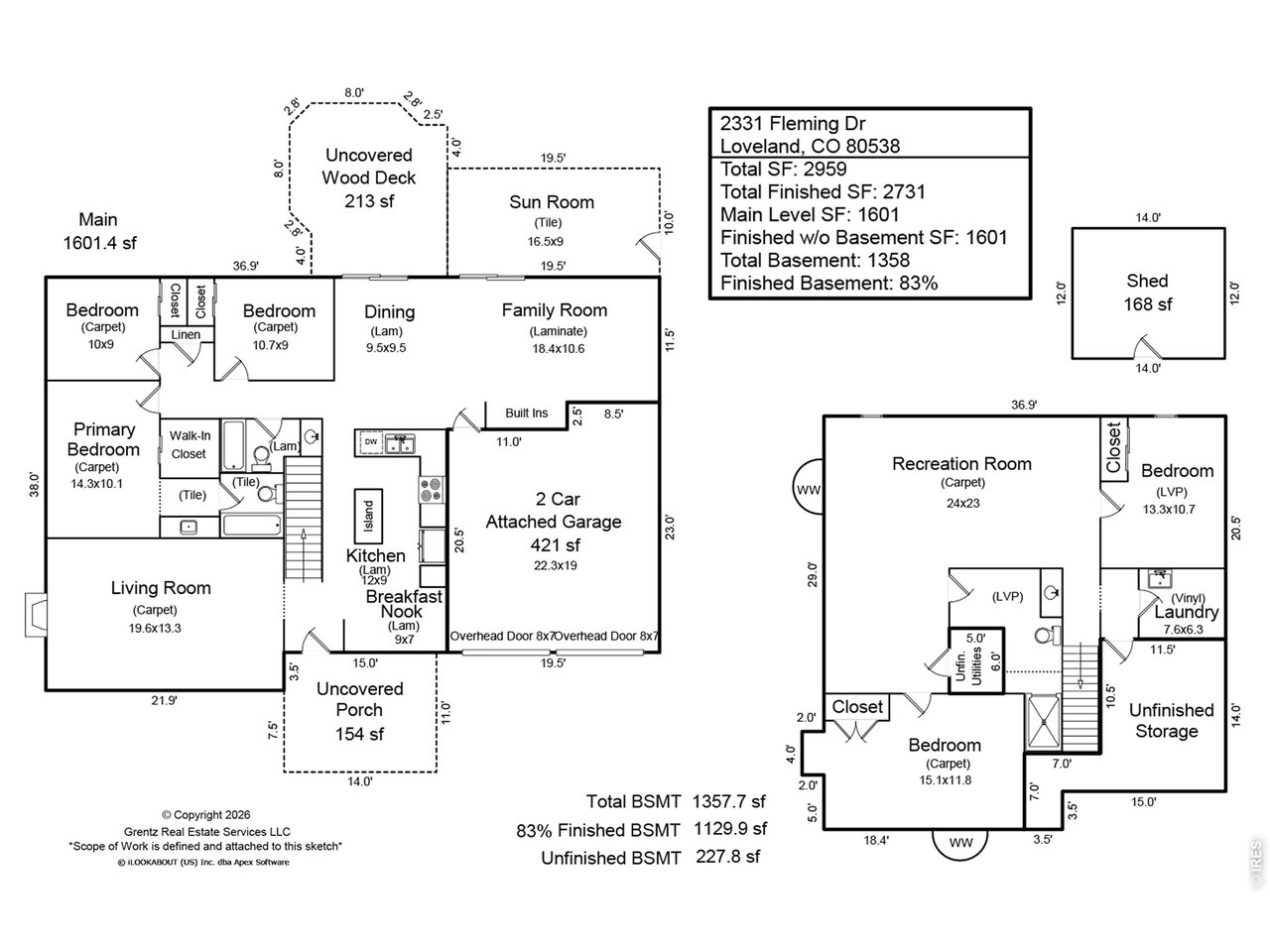 Floor Plan - Visit https://sallteam.com/homes/2331-fleming-dr for a PDF copy. 