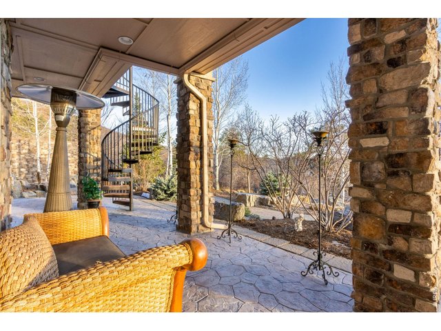Property Photo 47 Stamped covered backyard concrete patio