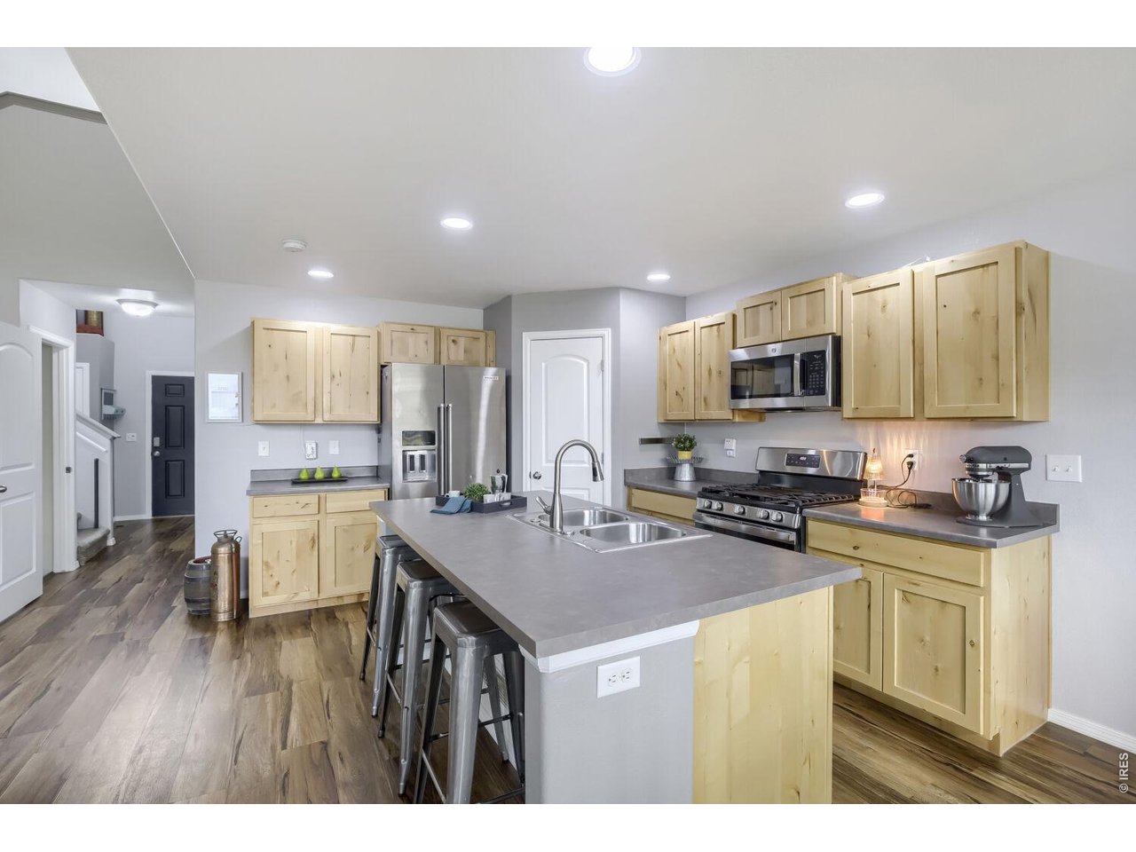 Kitchen with LVP flooring