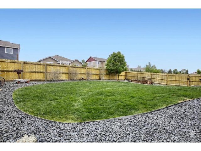Property Photo 27 Large backyard with professional landscape and planter bed