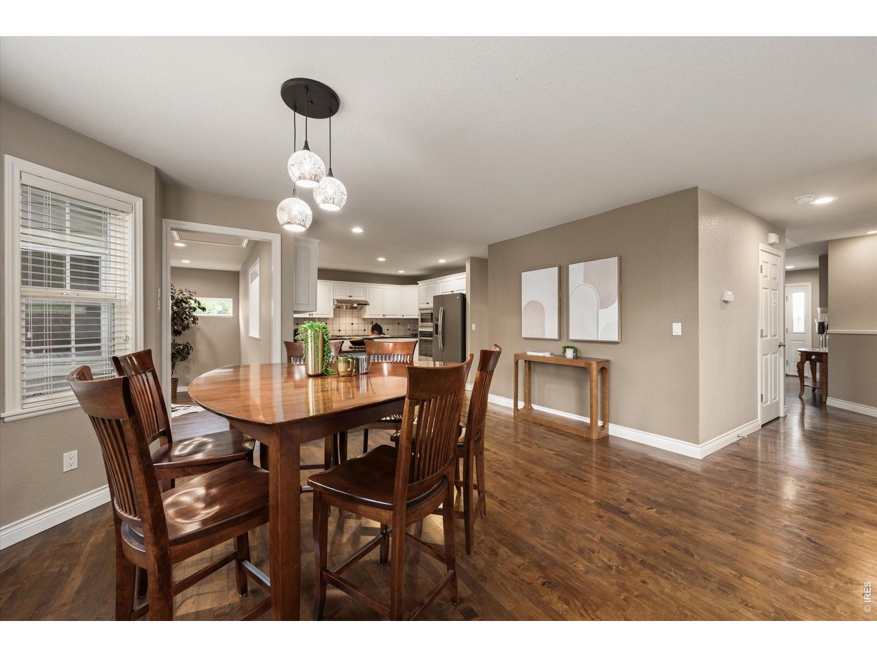Breakfast nook with charming bay window