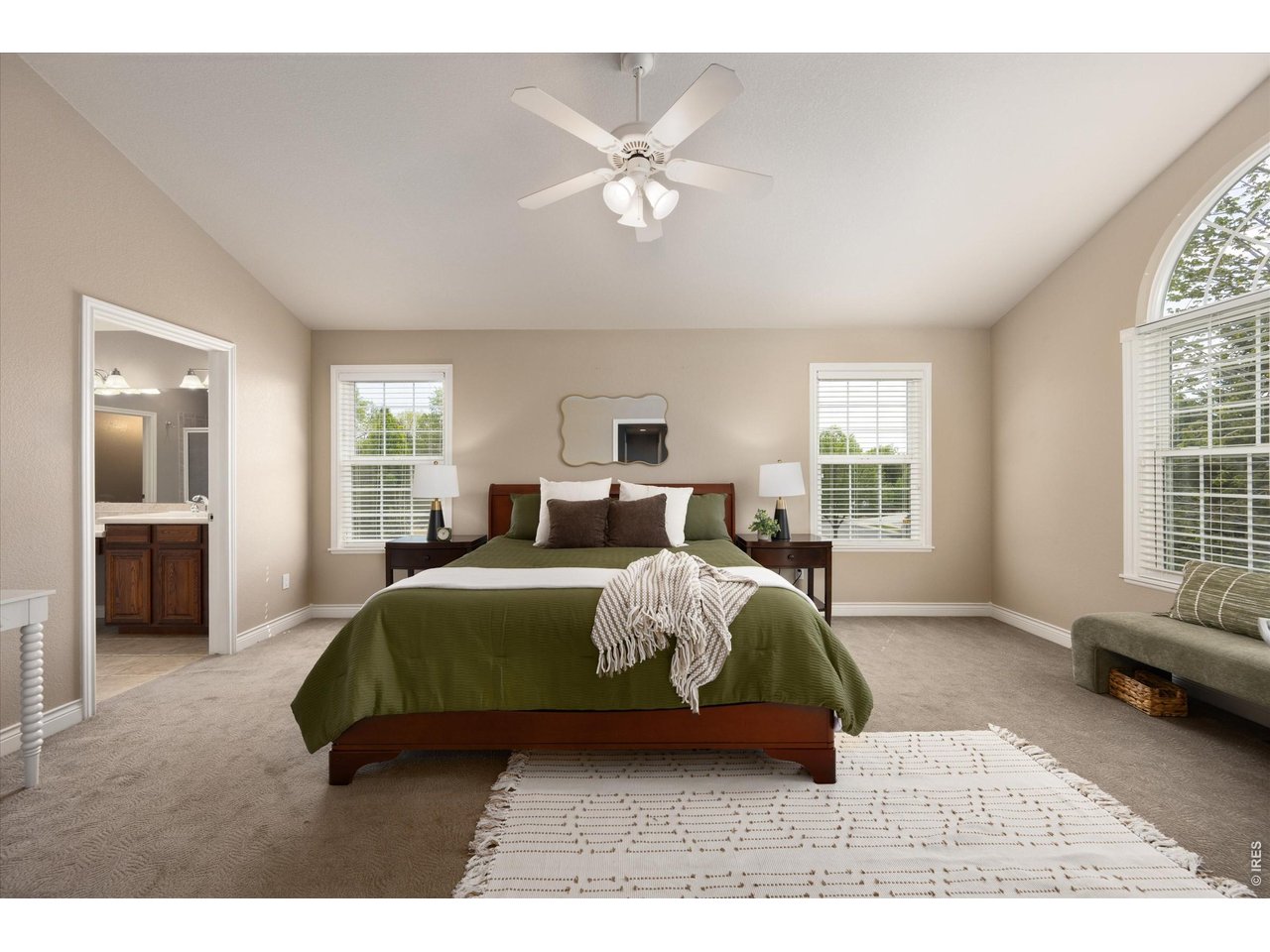 Soaring vaulted ceilings creating an airy, open feel