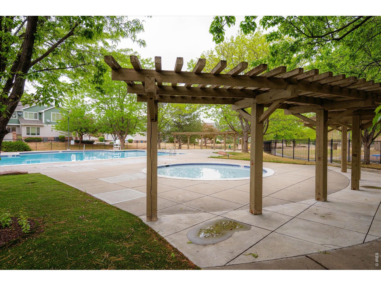 Community pool and outdoor spaces designed for relaxation and connection