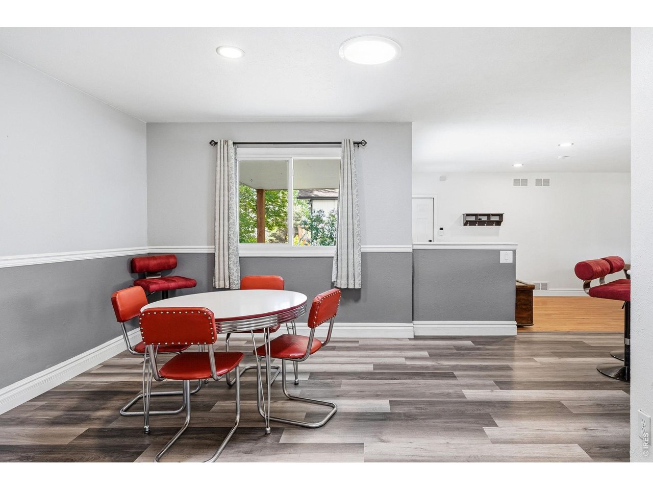 Separate dining area