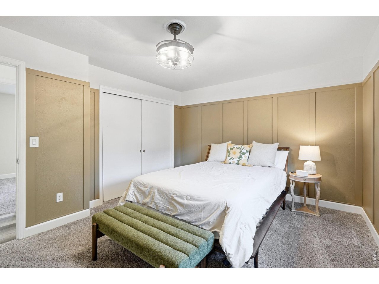 Primary suite with a beautifully remodeled bathroom