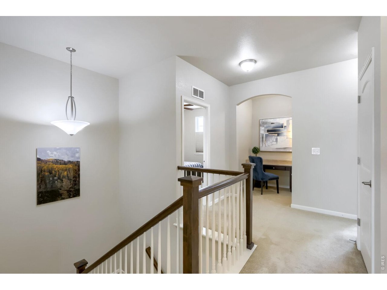 Upstairs hall with study nook