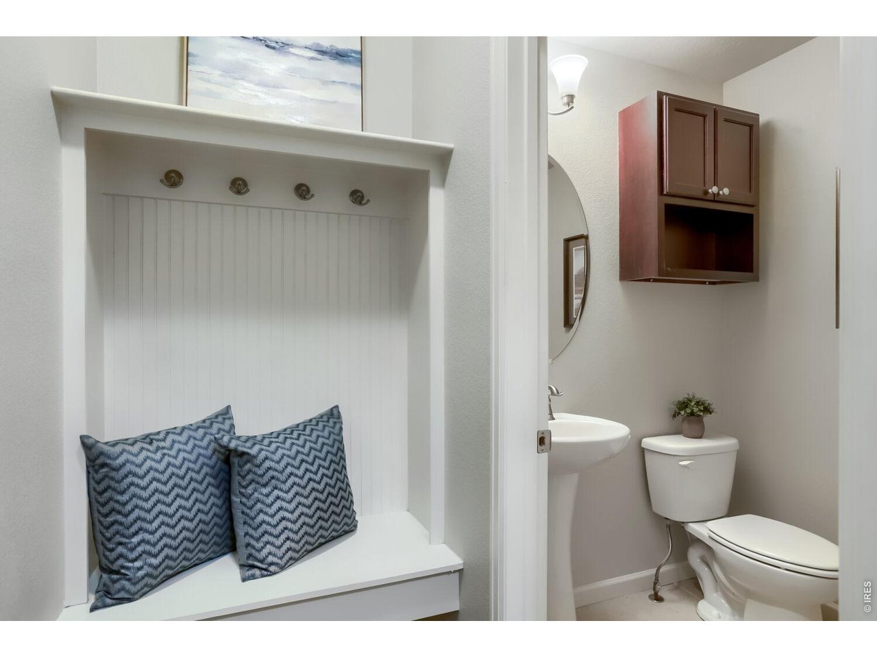 Mud room entrance from garage