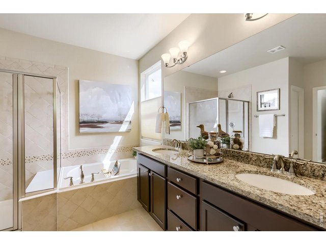 Property Photo 19 Primary bath with dual vanities, shower & tub