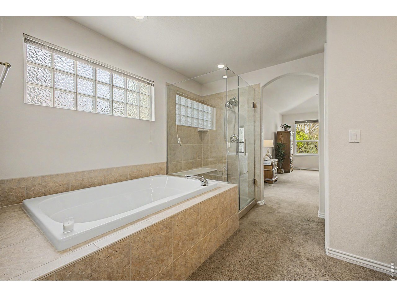 Primary Bathroom with jetted tub 