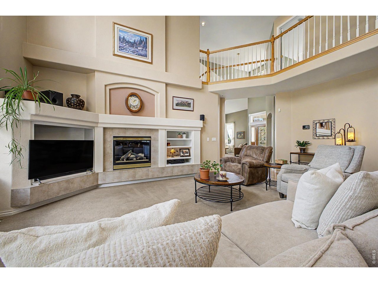 Skyway overlooking Living Room 