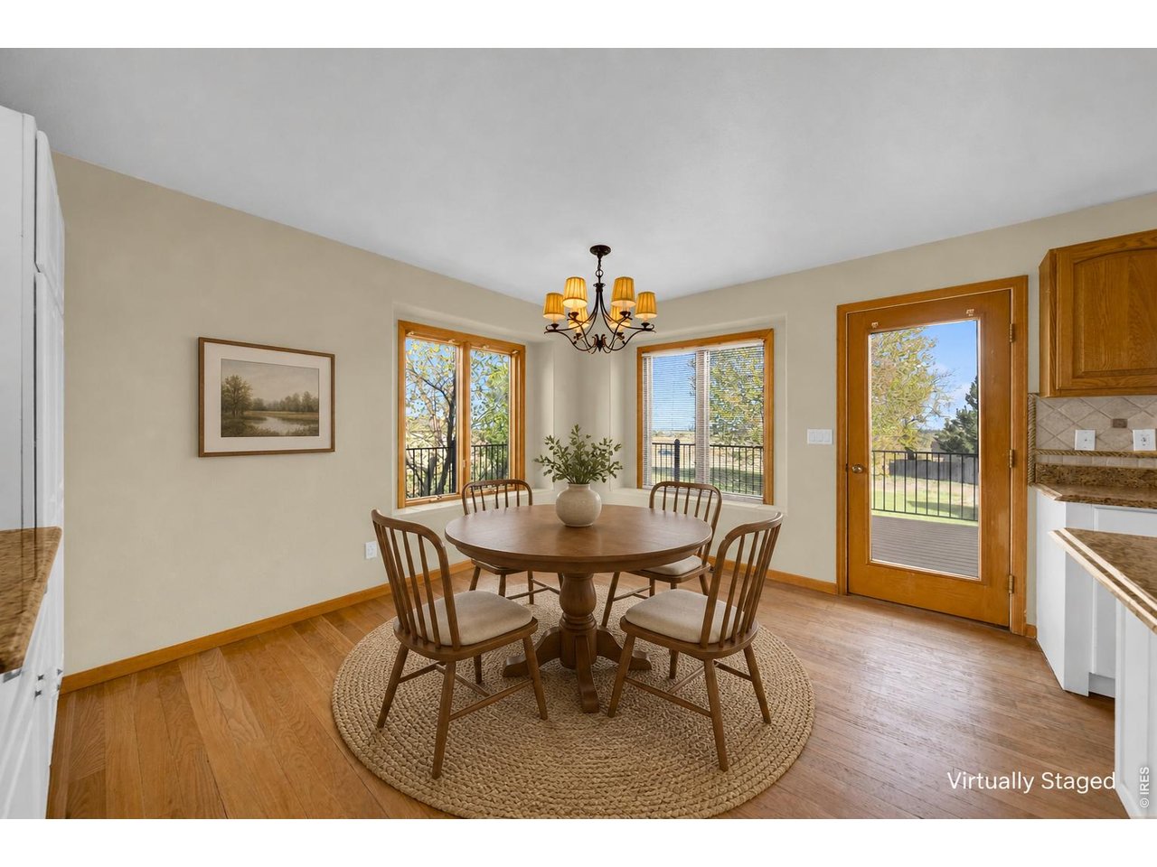 Dining Nook Virtually staged
