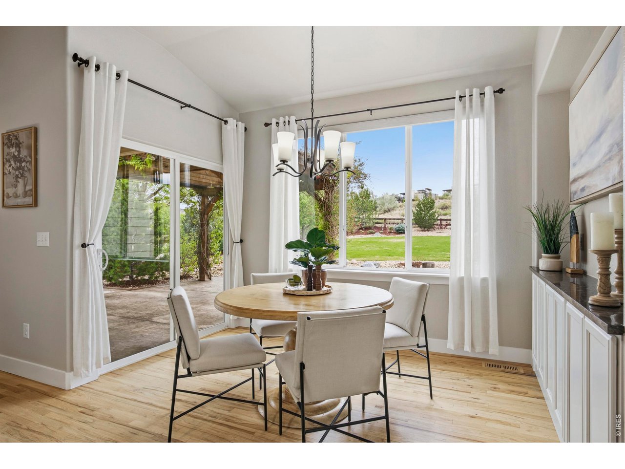 Built In Cabinets for extra storage space, large south facing window