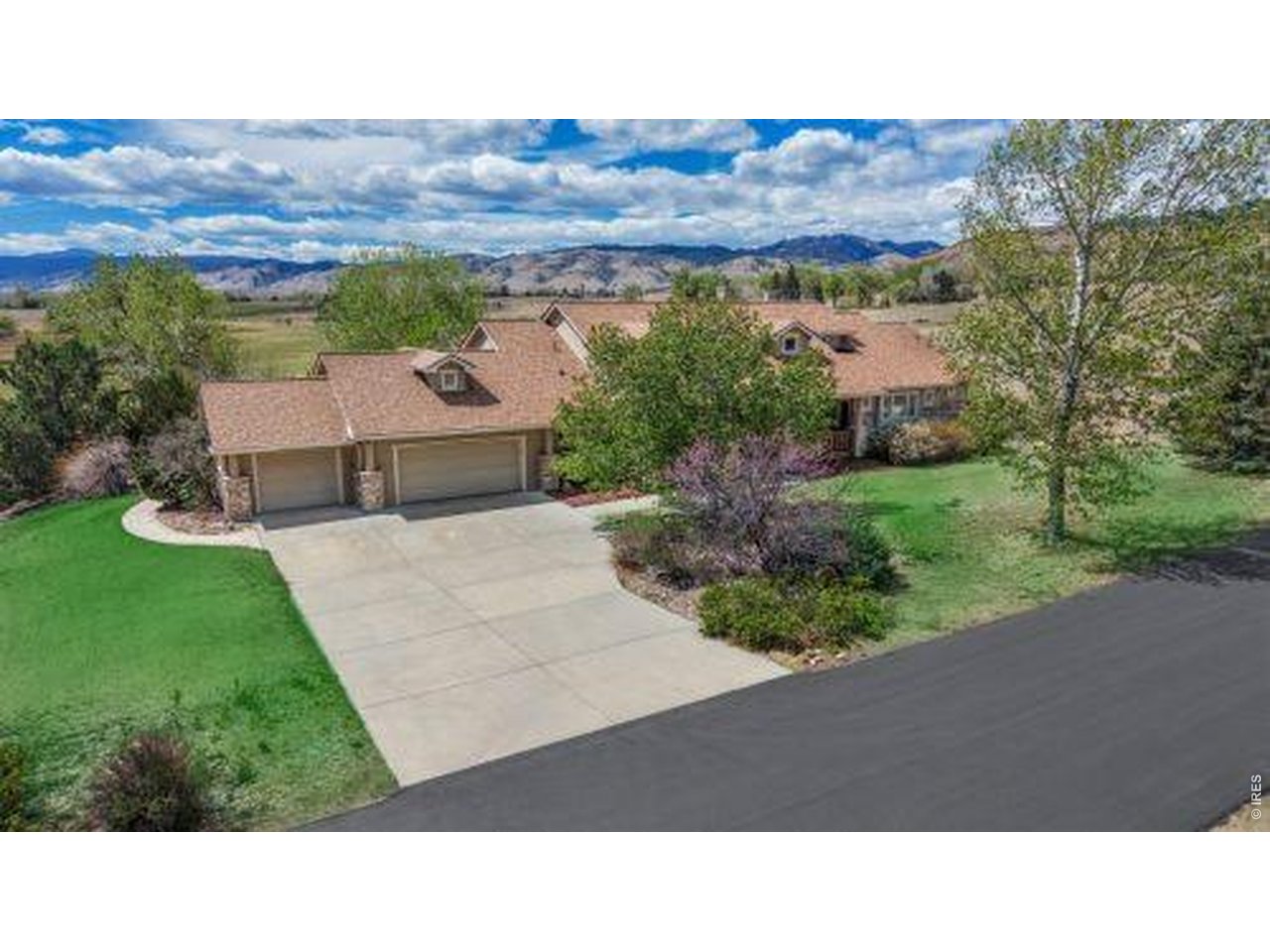 Aerial view looking towards Boulder