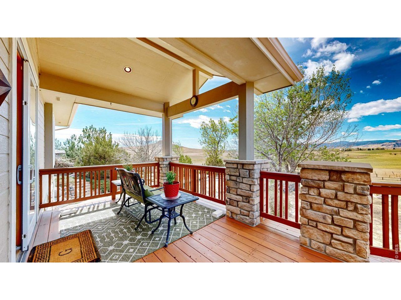 Covered part of back deck