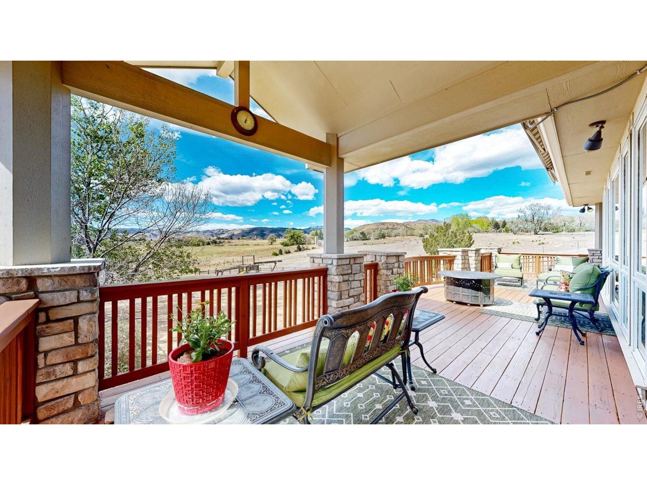 Covered part of back deck