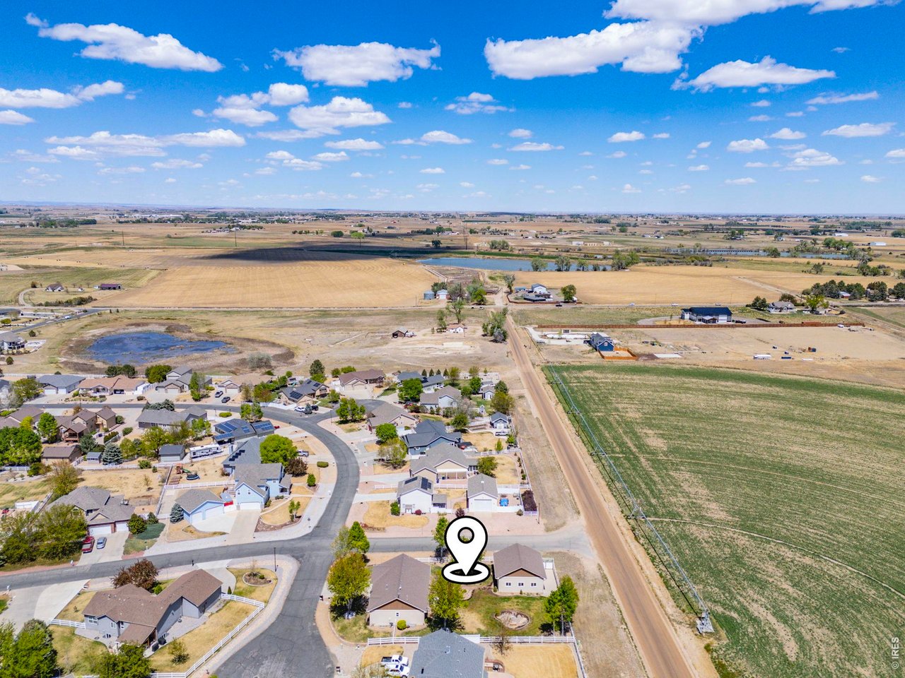 Situated on a private corner lot in a quiet cul-de-sac, this property backs to farm ground offering a peaceful, tucked-away feeling while still being conveniently close to town and ample amenities.