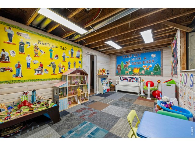 Property Photo 27 Bonus Room with Cedar White Wash can be used as a Play Room, Exercise Room or additional Office