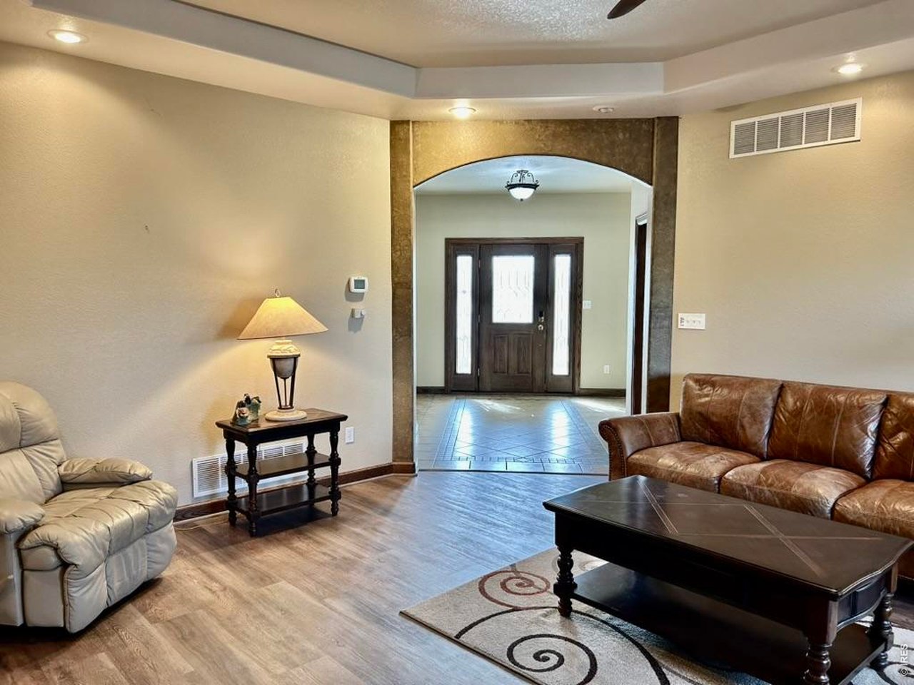 View From Living Room to Entry Foyer