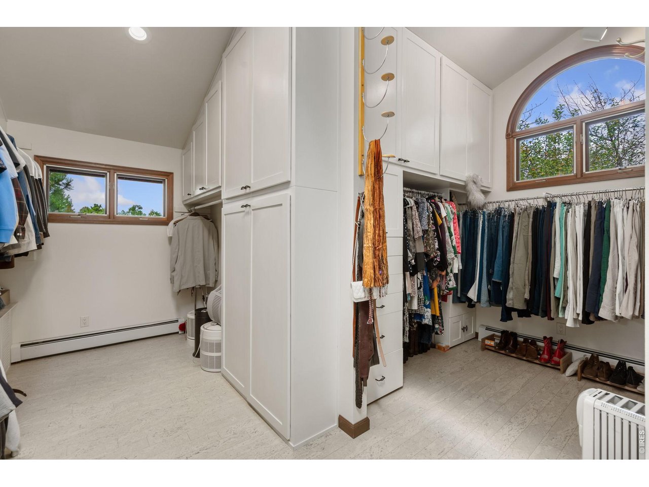 Remodeled custom primary walk-in closet