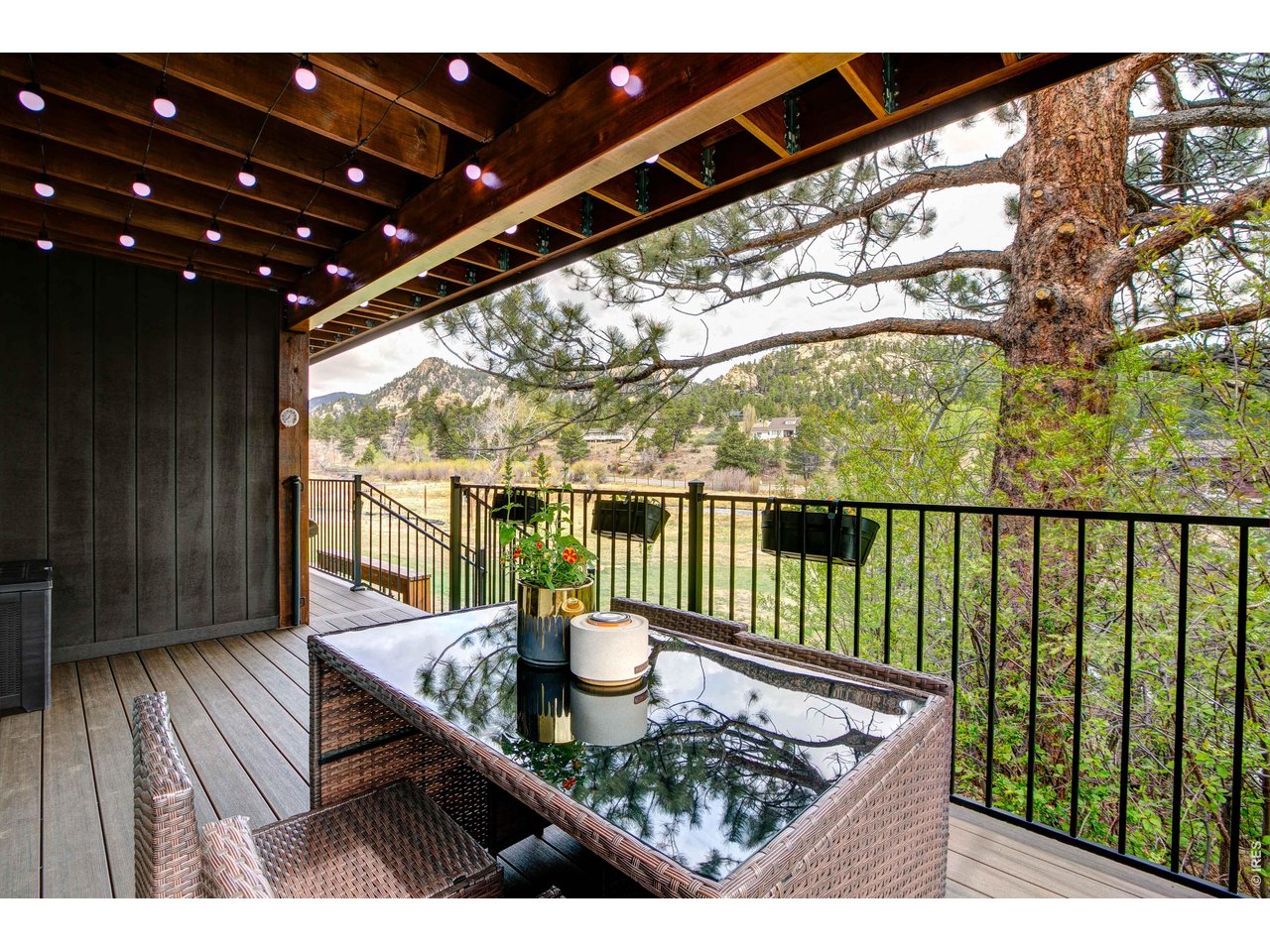 New deck and walkway overlooking the river