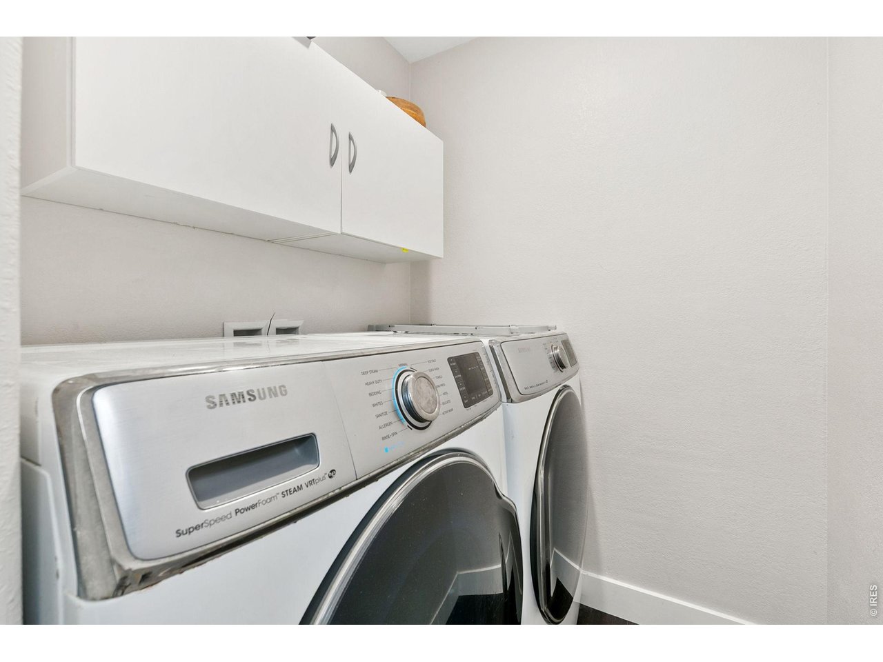 A functional laundry room.