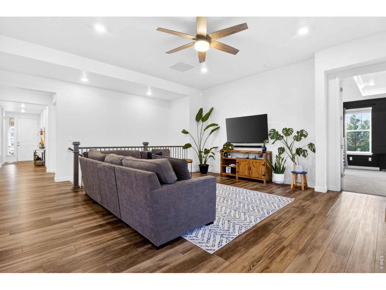 upgraded ceiling fans and recessed lighting