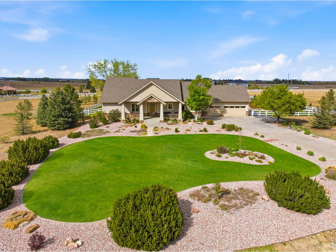 Irrigated and professionally maintained landscaping