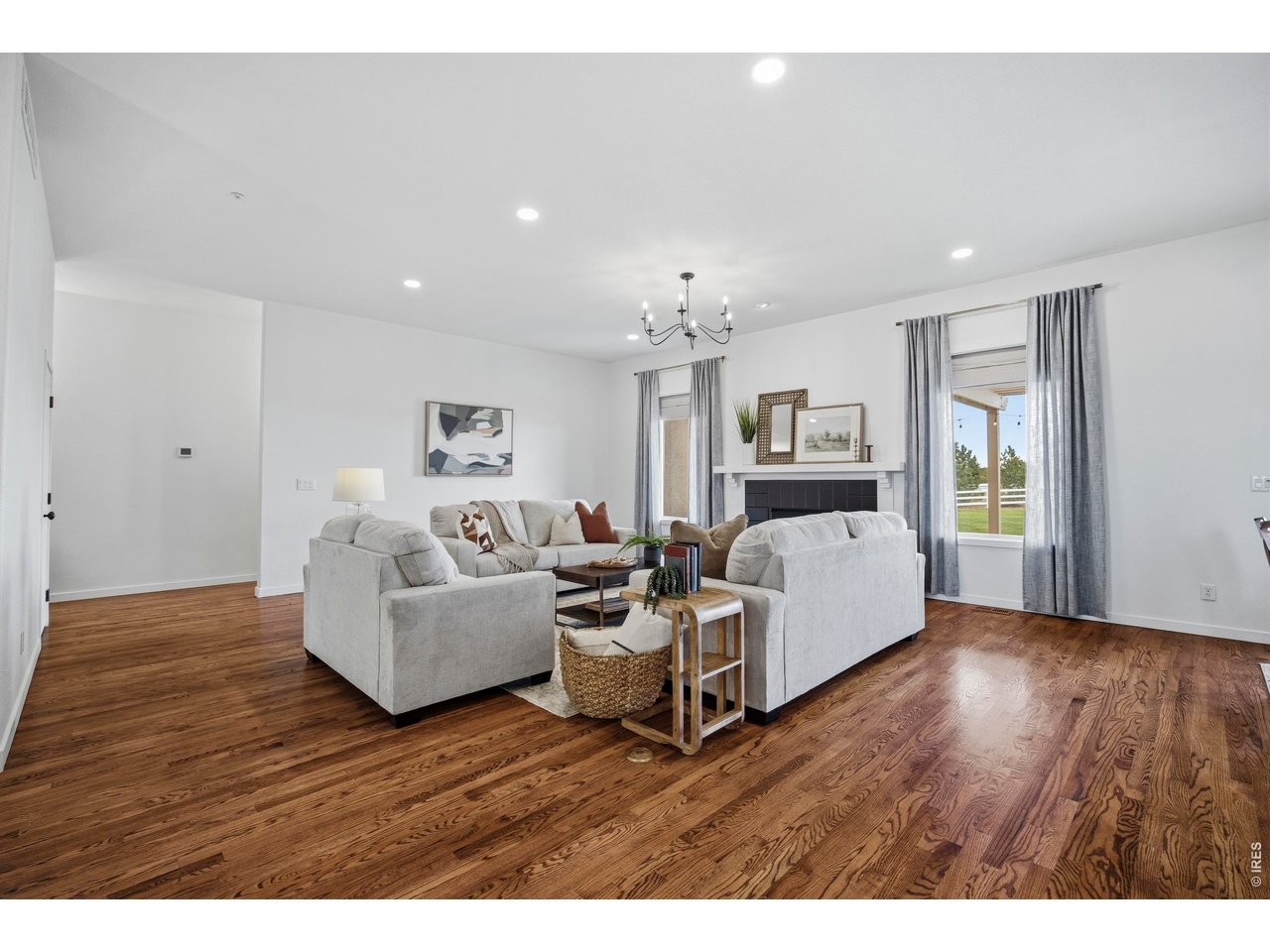 Real wood floors and brand new carpet throughout